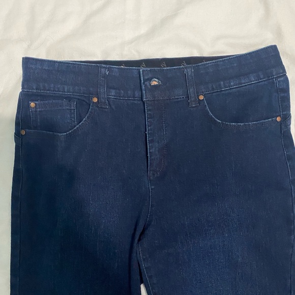 Jones New York Dark blue comfort waist straight jeans size 4 - Picture 3 of 10